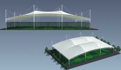 四川网球场膜结构工程